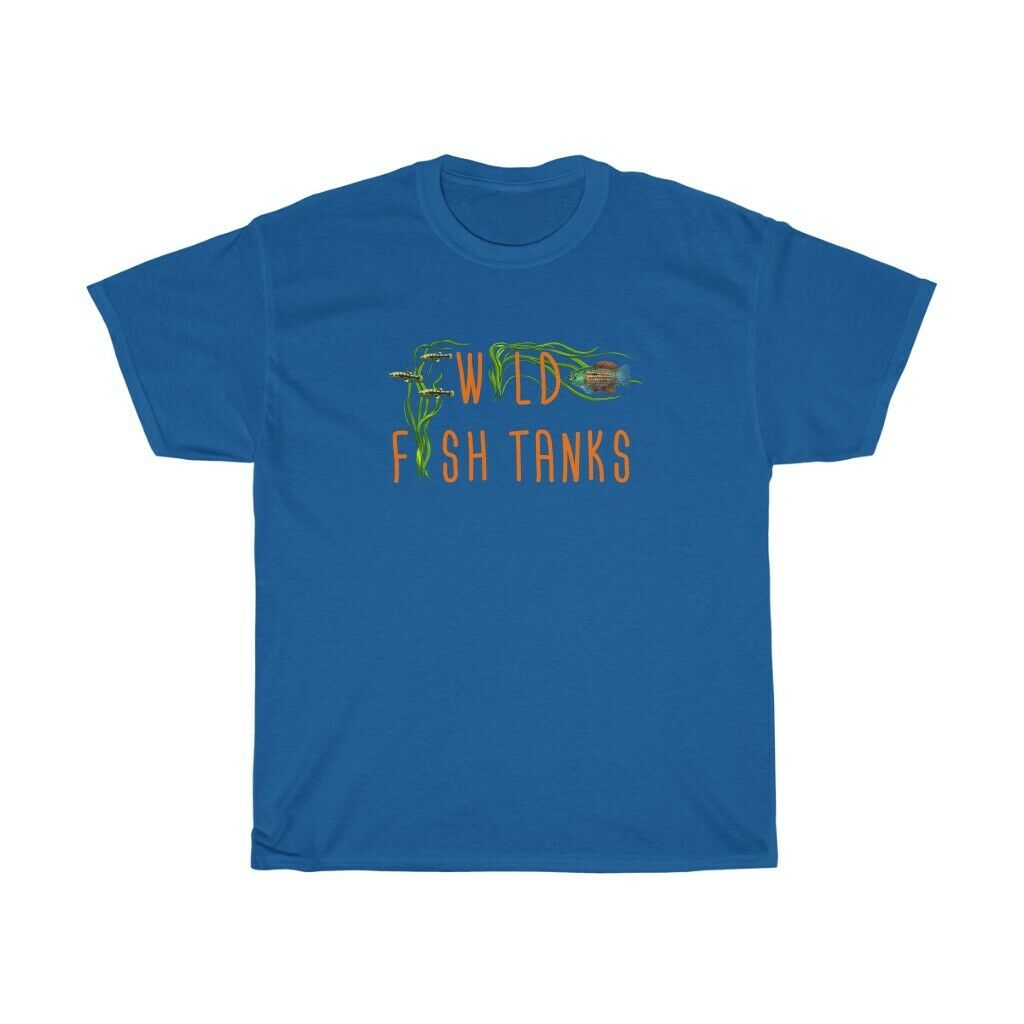Wild Fish Tanks Logo Aquarium Fish T-Shirt (Flag Fish, Least Killifish)